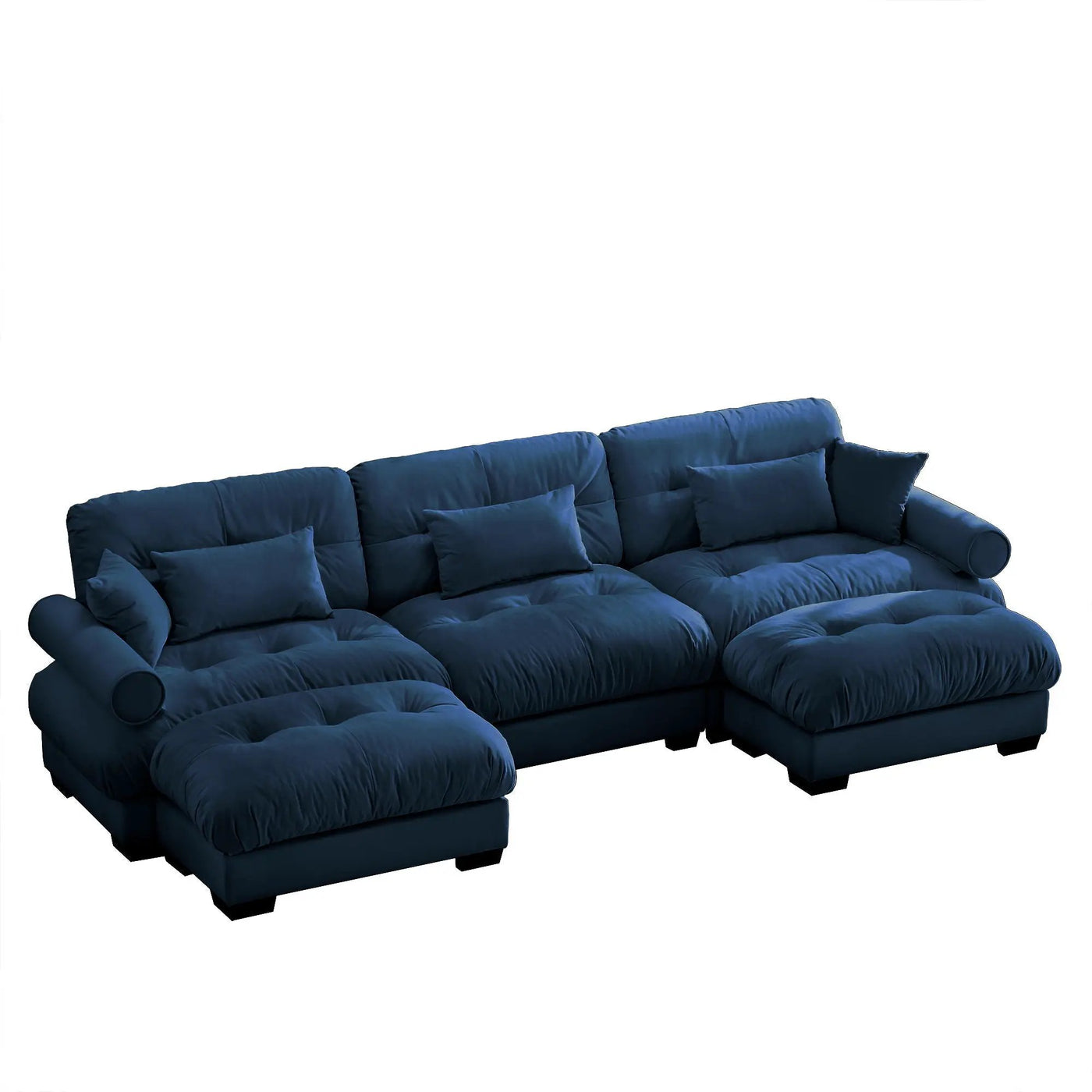Super Comfort Oversized Modular Sectional Sofa With Movable Ottoman by HouseOfZazla