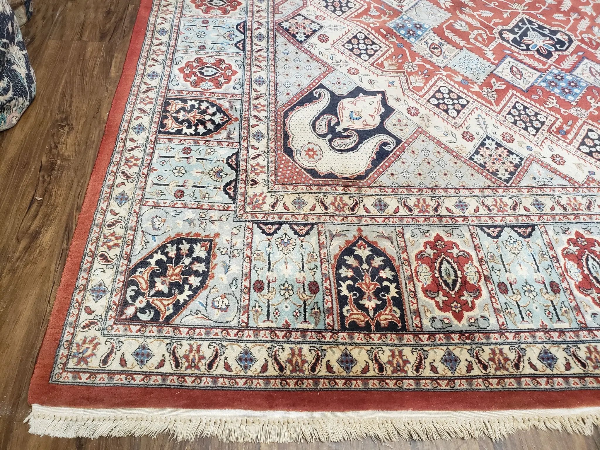 8 x11 Top Quality Veg Dye Turkish Carpet Decorative Handmade Geometric Area Rug by Jewel Rugs