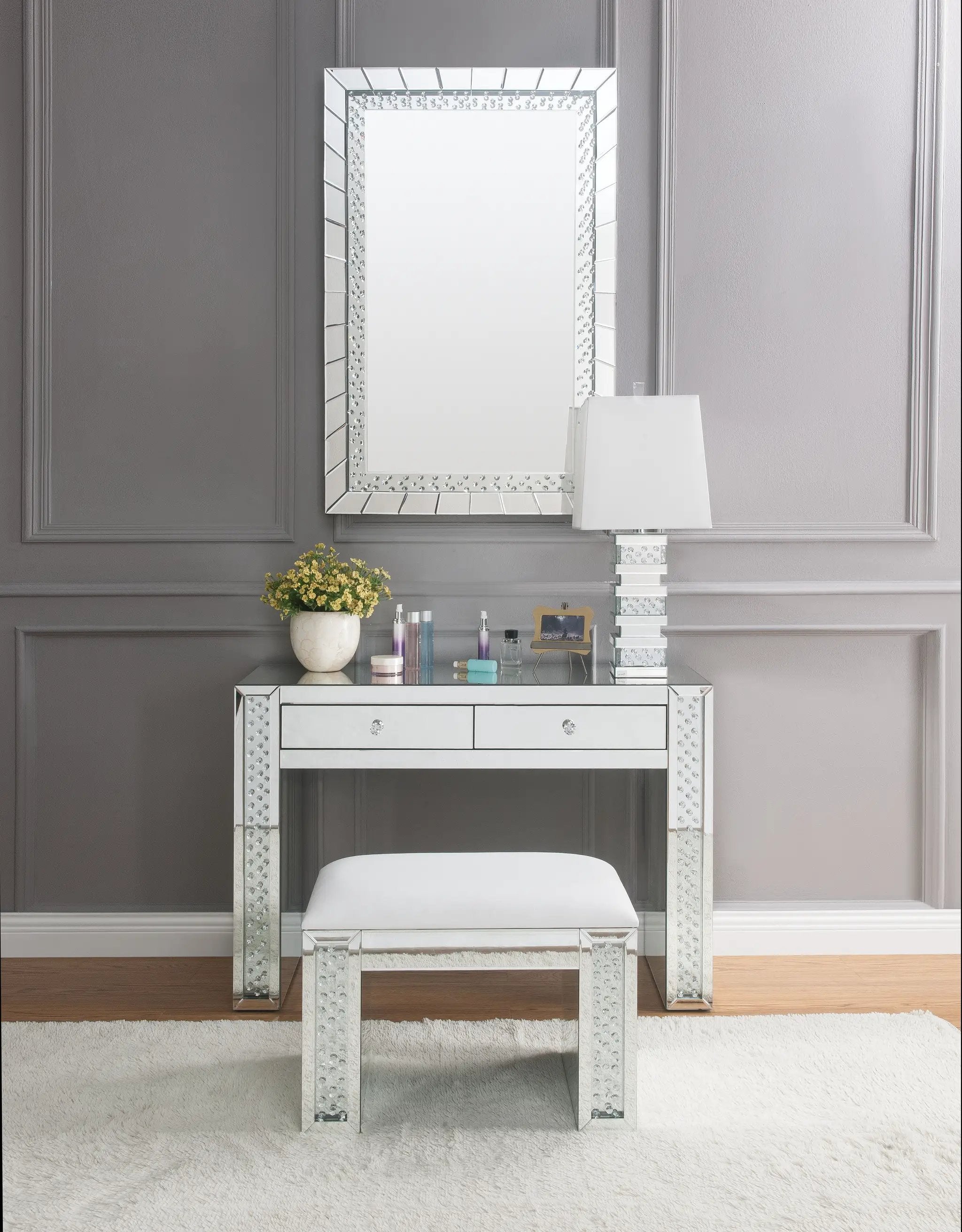 Nysa Rectangular Armless Stool by HouseOfZazla