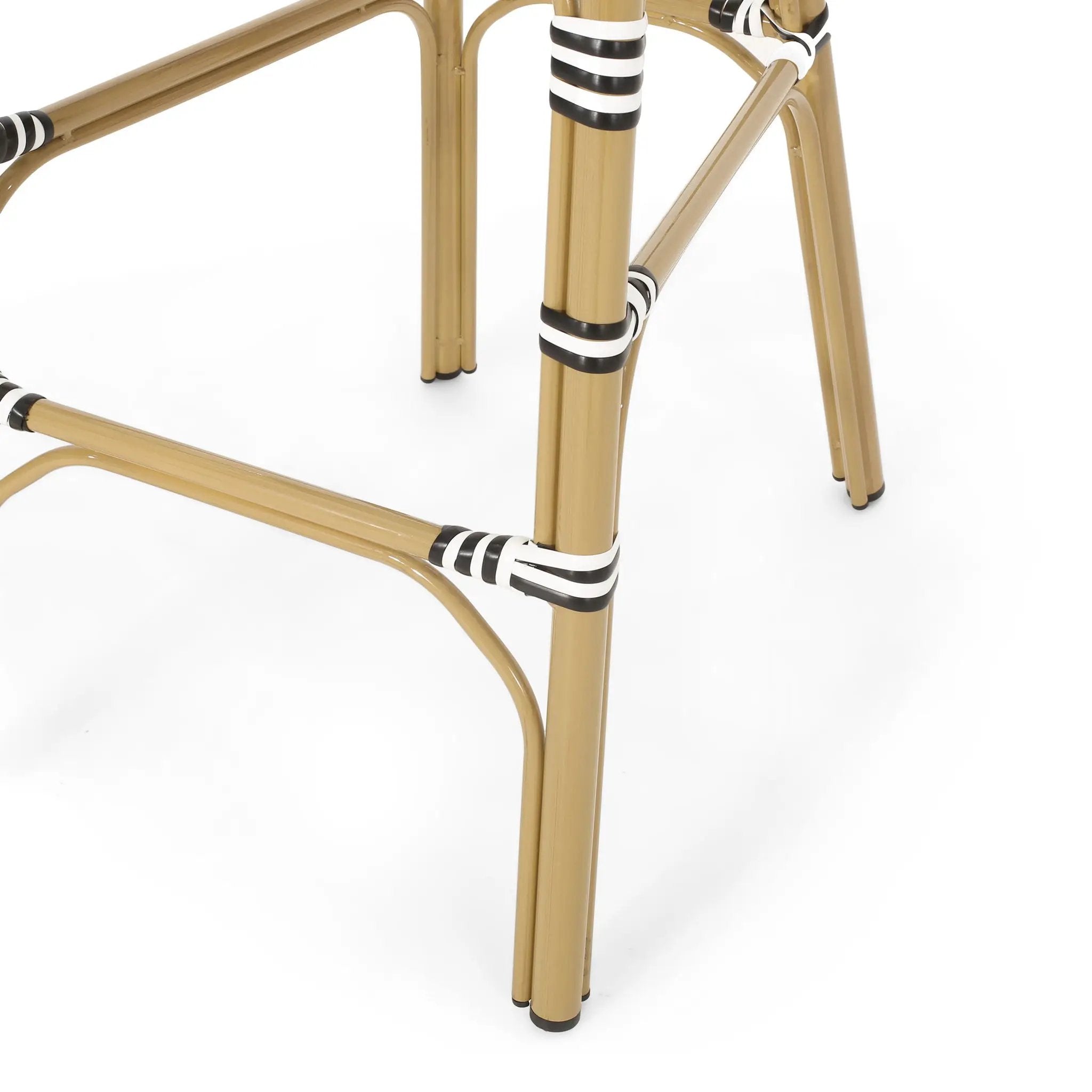 Outdoor PE Rattan French Barstool Set by HouseOfZazla