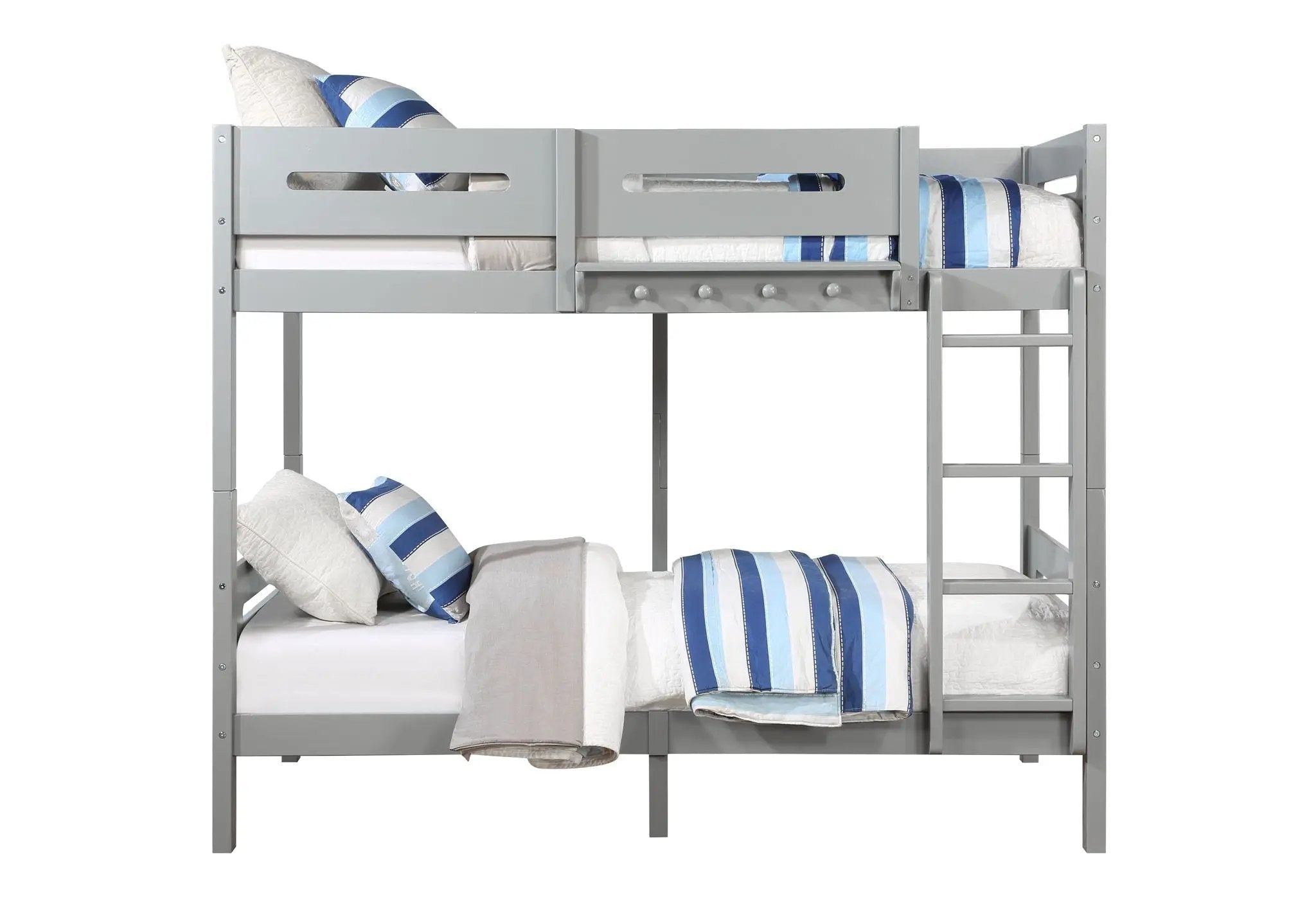 Edah - Twin Twin Bunk Bed - Gray by Unique Piece Furniture