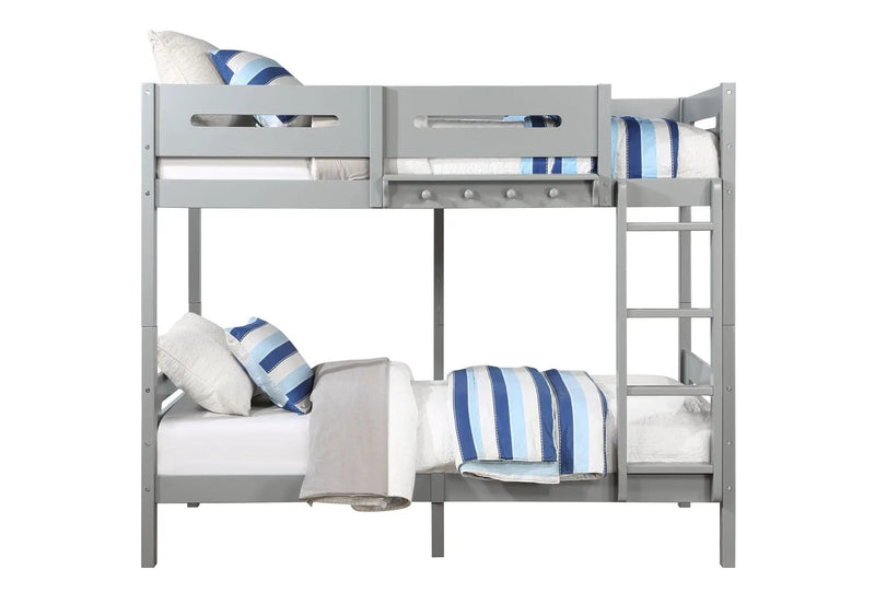 Edah - Twin Twin Bunk Bed - Gray by HouseOfZazla