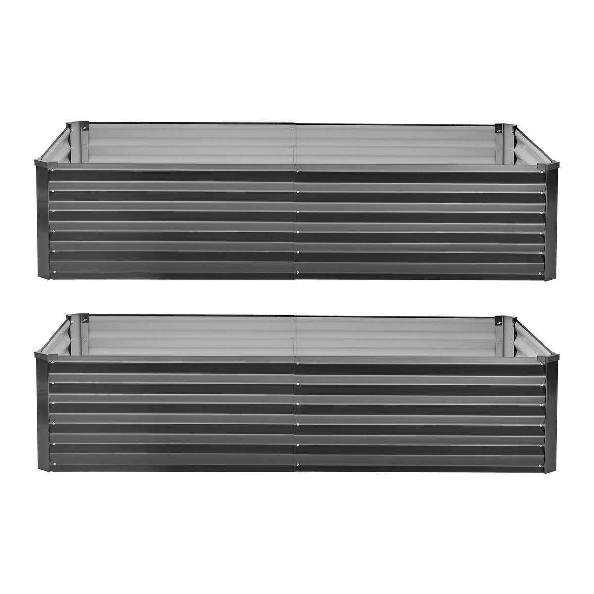 Galvanized Raised Garden Beds with Rust-Resistant Construction - Steel