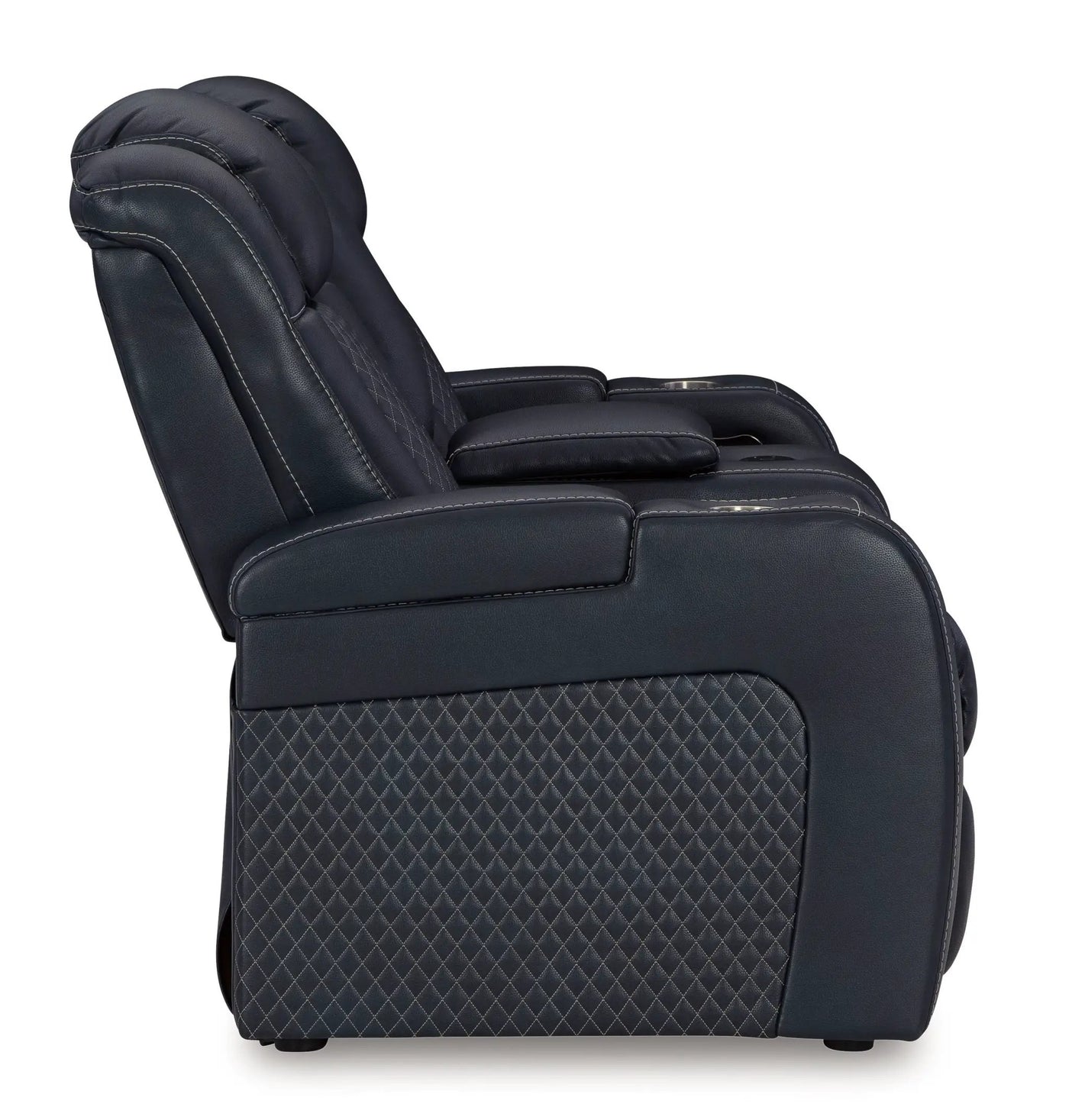 Fyne-dyme - Power Reclining Loveseat With Console/Adj Hdrst by Unique Piece Furniture