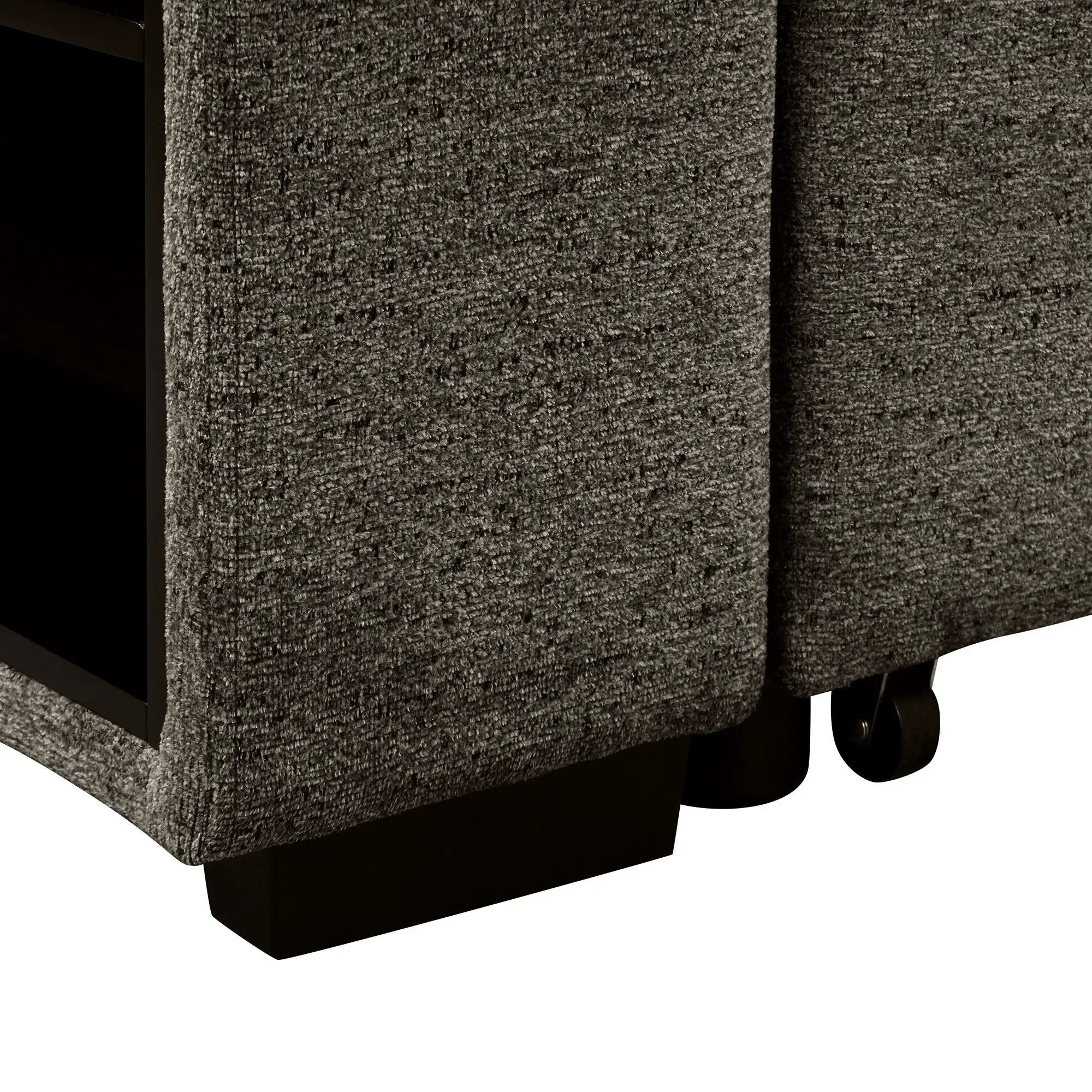 Reversible Sleeper Sectional Sofa Bed With Side Shelf And 2 Stools, Pull-Out L-Shaped Sofa Bed, Corner Sofa-Bed With Storage Chaise Left / Right Hande For Living Room by HouseOfZazla