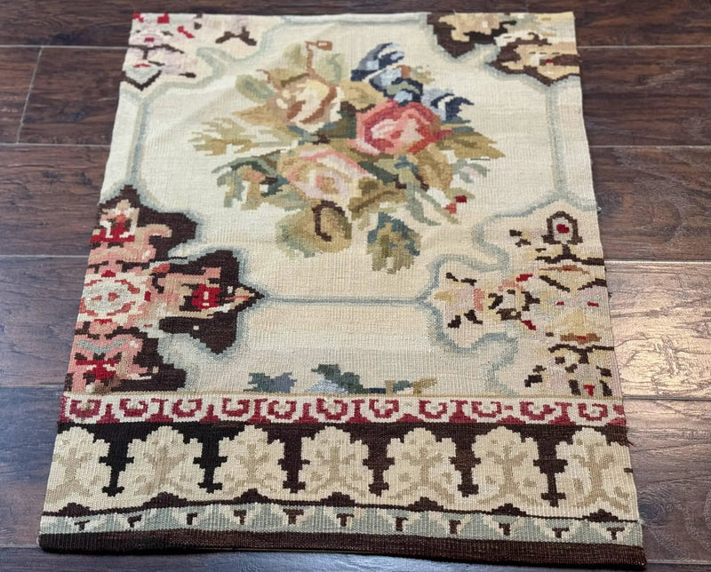 Antique Bessarabian Flatweave Kilim Rug 2x3, Sampler Rug 2 x 3 ft, Small Flatweave, Wool Handmade by Jewel Rugs