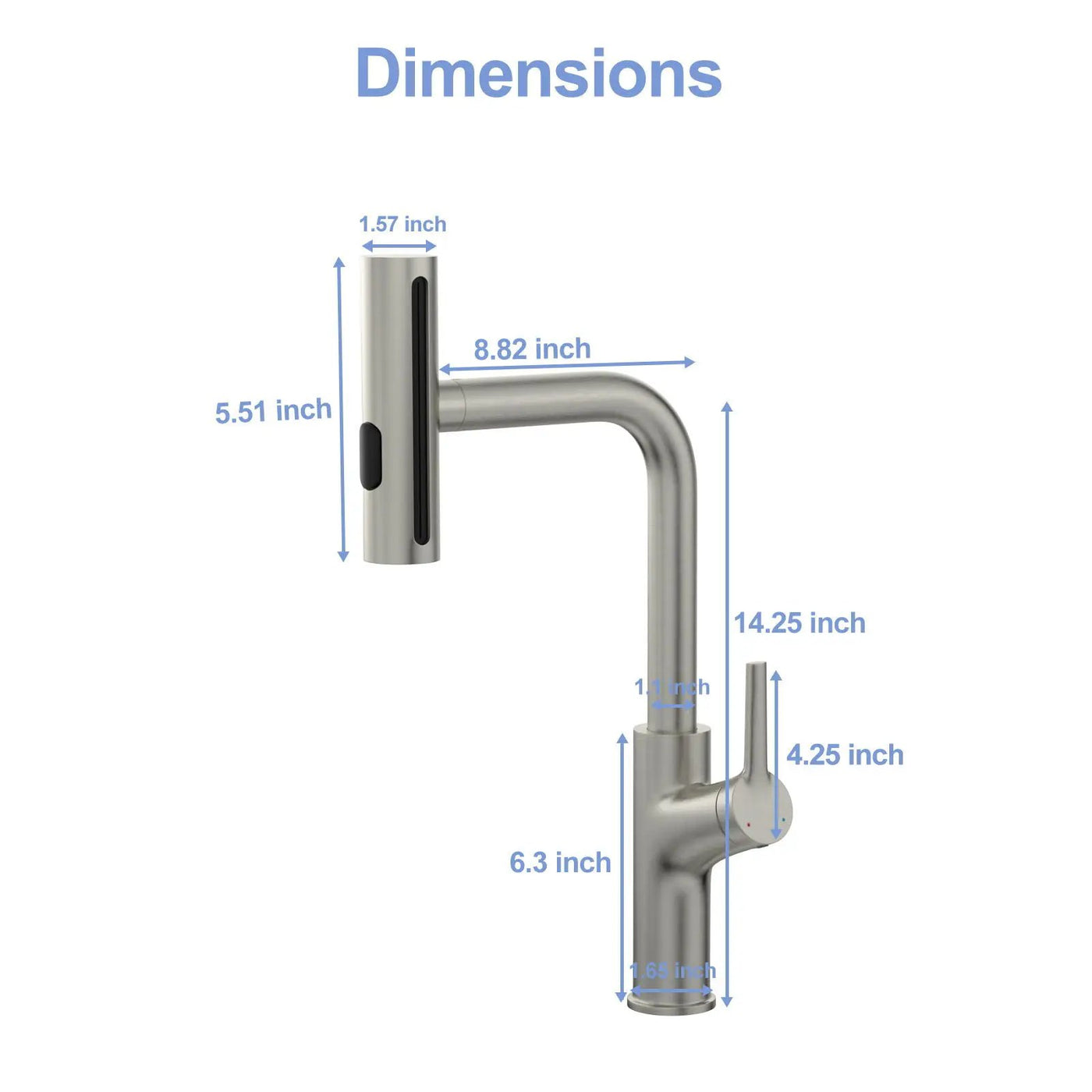 Drop-In Kitchen Sink With Pull-Out Faucet And Soap Dispenser by HouseOfZazla