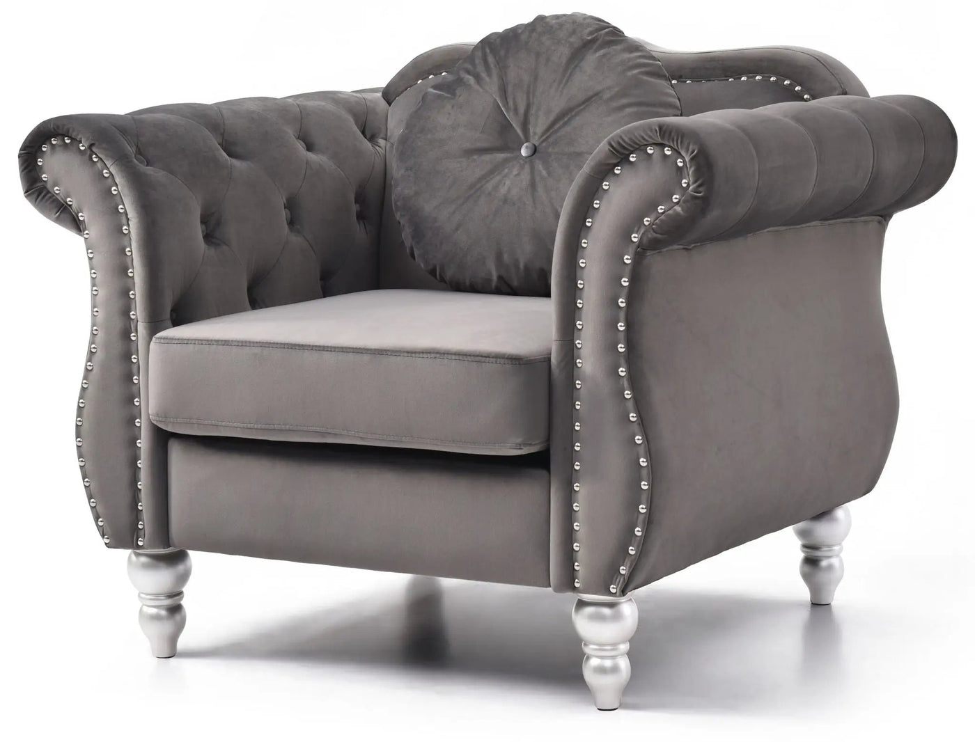 Chic Transitional Flared Arm Chair by HouseOfZazla