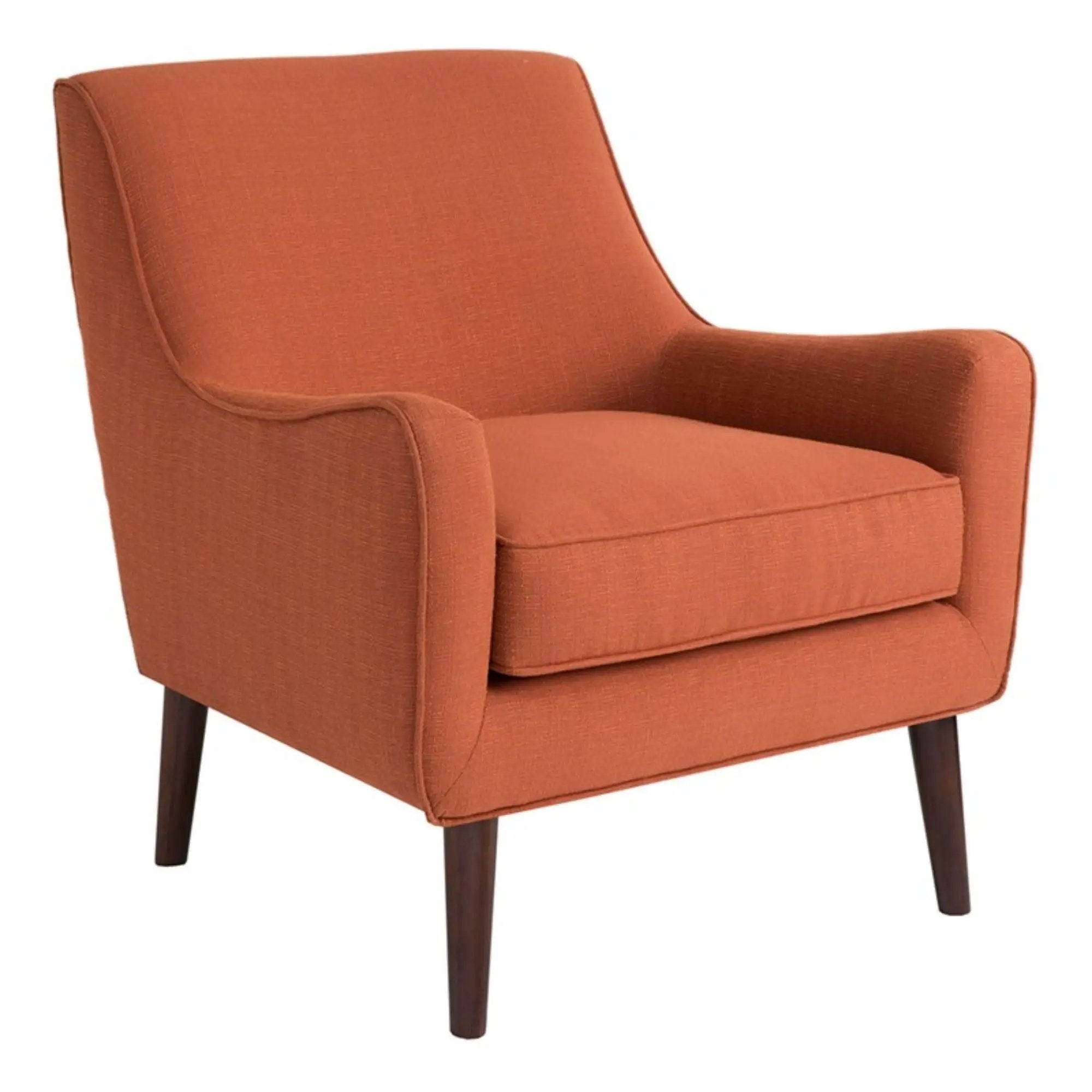 Accent Chair Upholstered With Legs - Burnt Orange by HouseOfZazla
