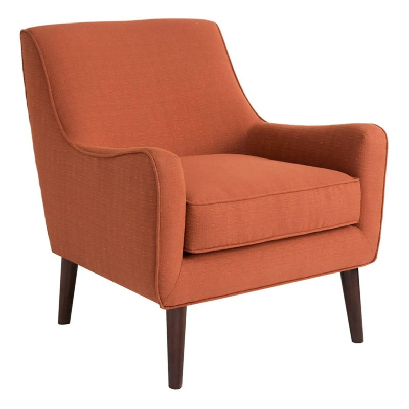 Accent Chair Upholstered With Legs - Burnt Orange by HouseOfZazla