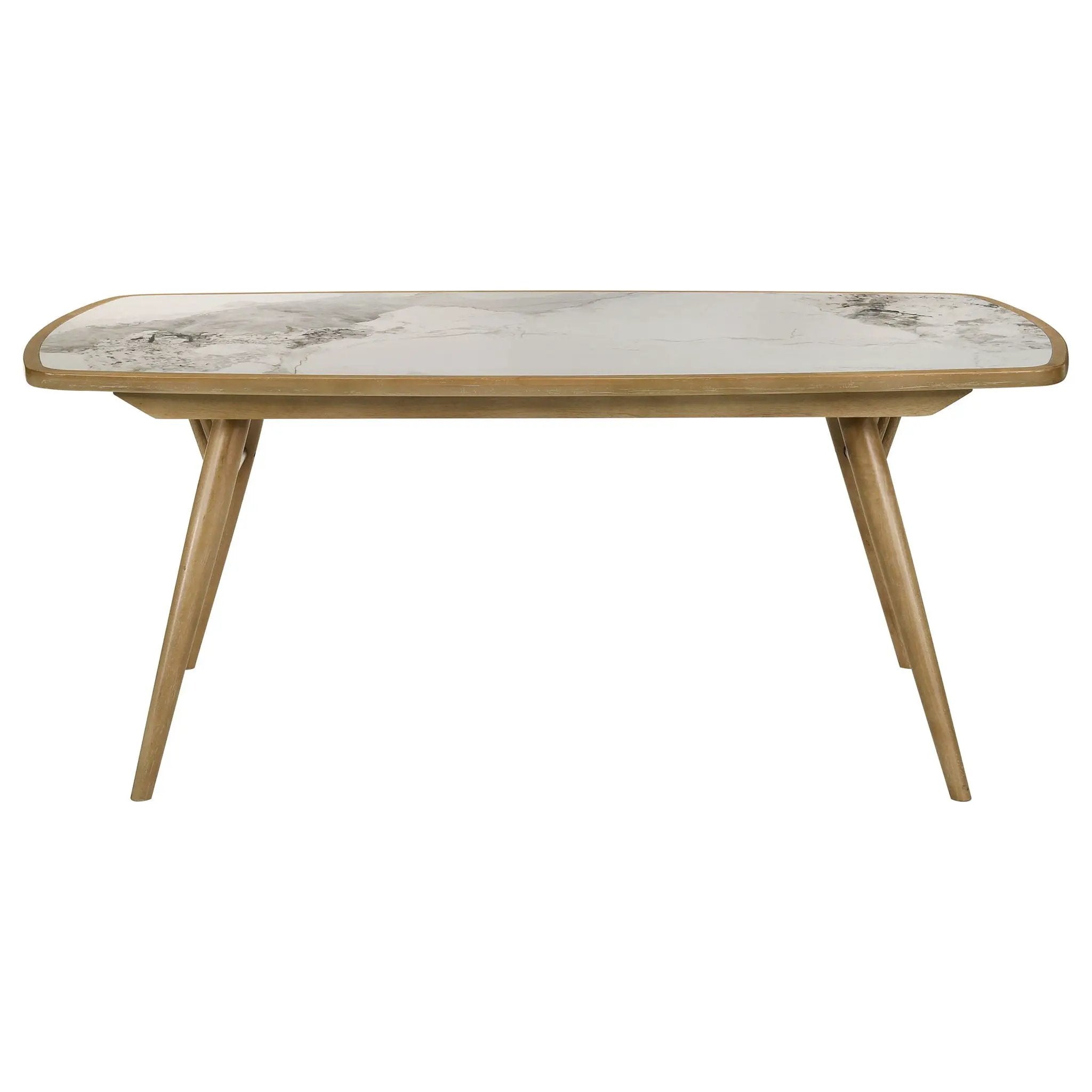 Croyden 73-inch Rectangular Dining Table Weathered Natural by Unique Piece Furniture