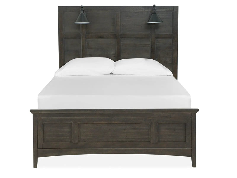 Westley Falls - Complete Lamp Panel Bed With Regular Rails by Unique Piece Furniture