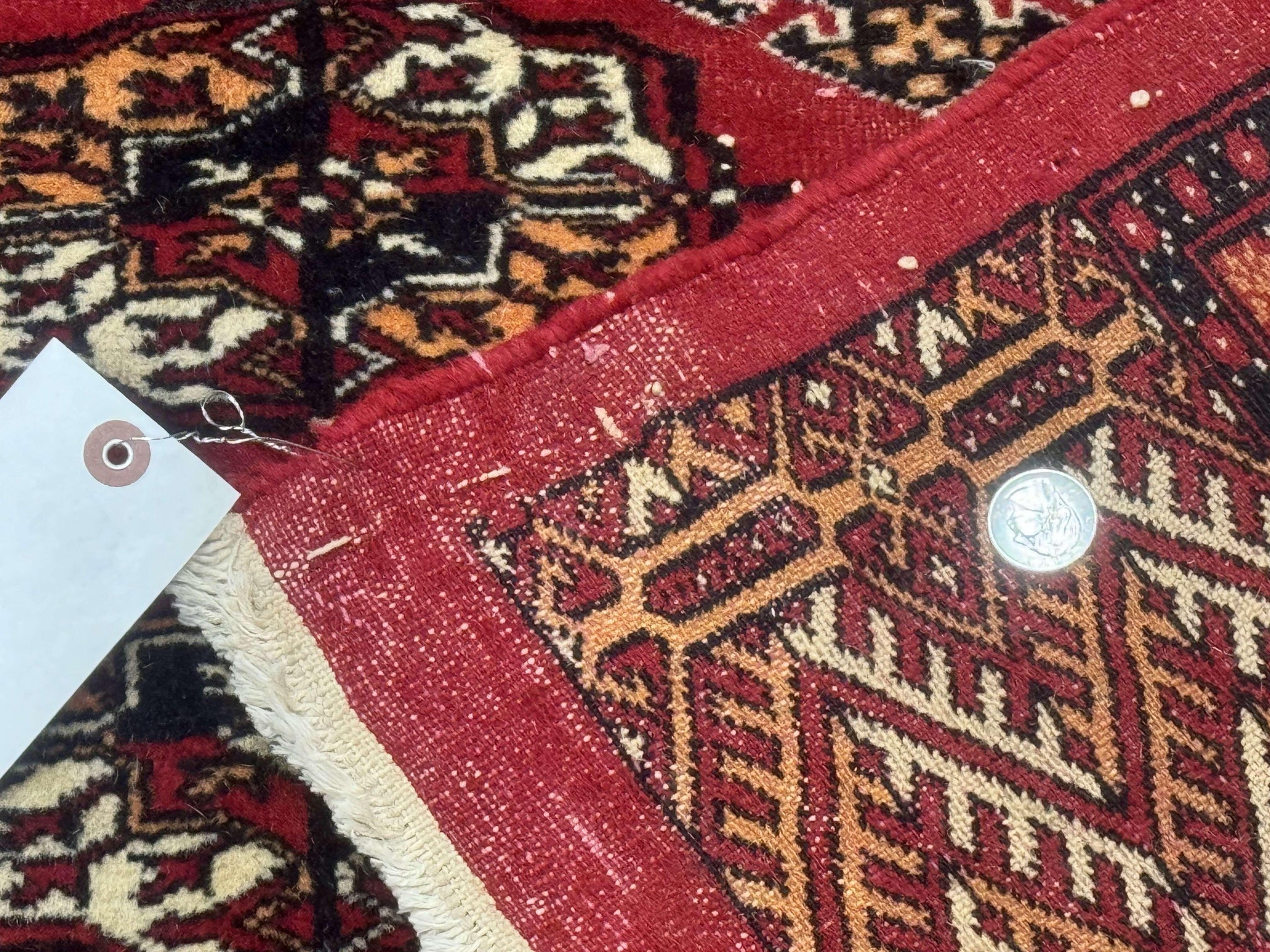 Bokhara Rug 9x12, Red Turkoman Rug, Pakistani Rug, Tribal Carpet, Wool Rug, Red Rug by Jewel Rugs