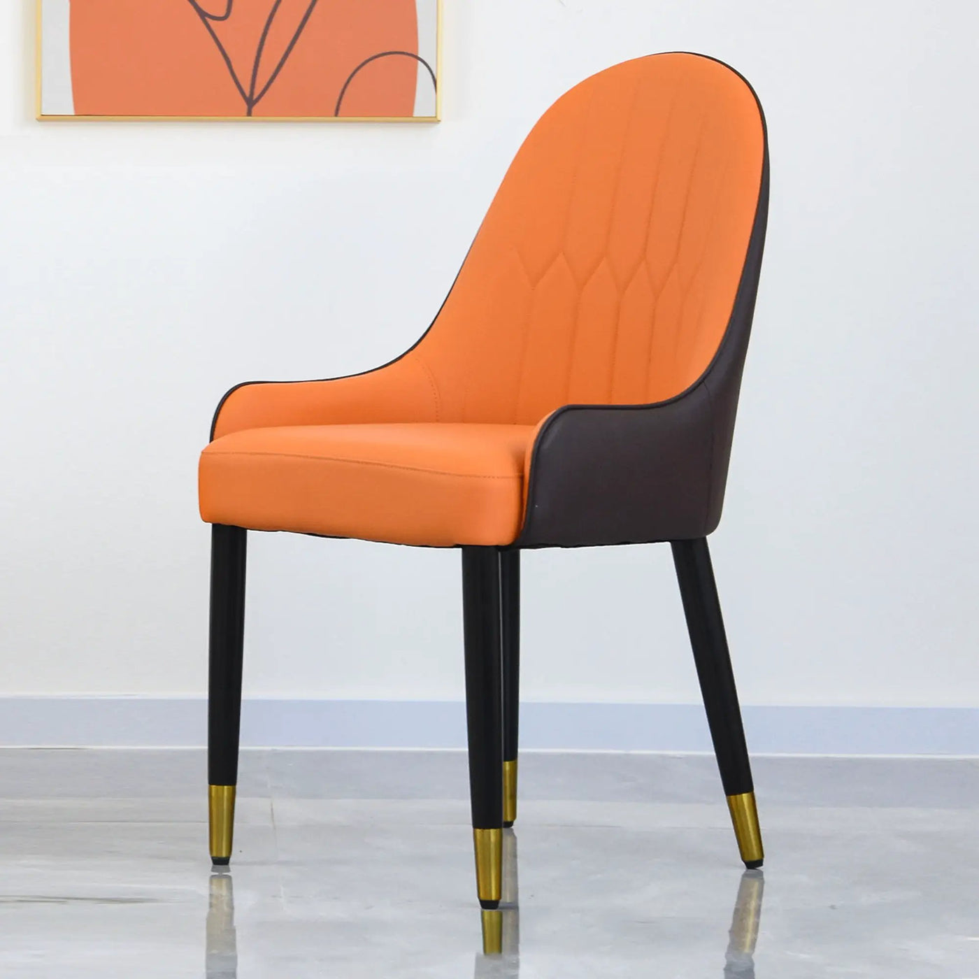 Modern Sponge-Filled Dining Chair, Solid Wood Metal Legs, Suitable For Restaurants, Living Rooms And Rooms (Set of 2) by HouseOfZazla