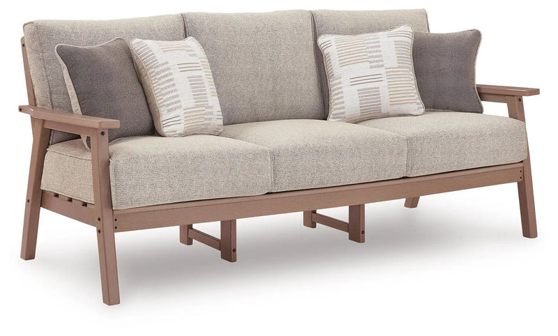 Grover Beach - Sofa With Cushion - Driftwood by Unique Piece Furniture