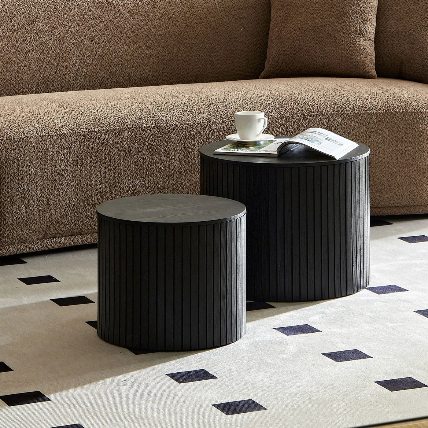 Handcrafted Nested Table Set, 2 Pieces by HouseOfZazla