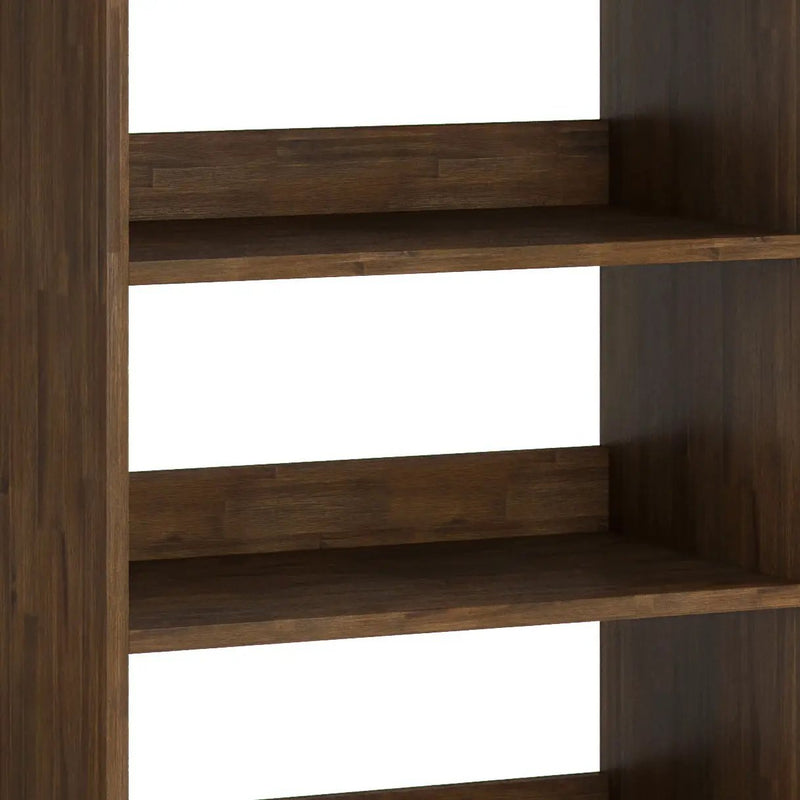 Chase - Tall Bookcase - Rustic Natural Aged Brown by Unique Piece Furniture