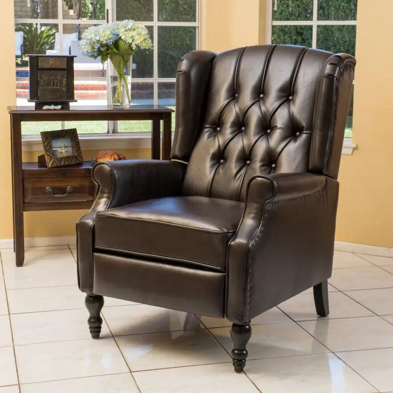 Tufted Arm Chair Recliner by Unique Piece Furniture