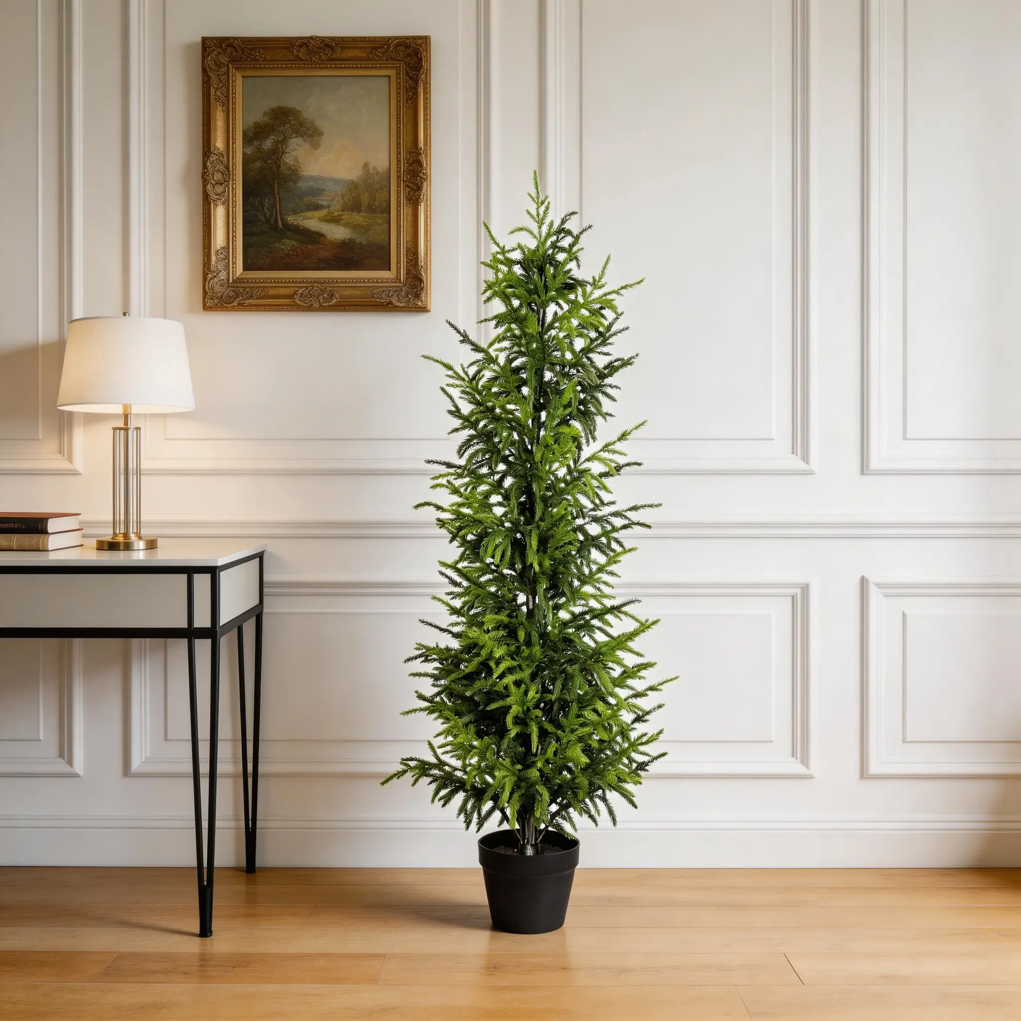 4' Artificial Real Touch Pine Tree by HouseOfZazla