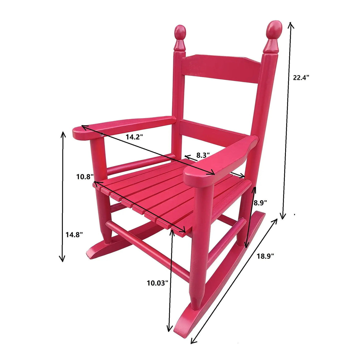 Children's Rocking Chair Indoor Or Outdoor, Suitable For Kids, Durable by HouseOfZazla