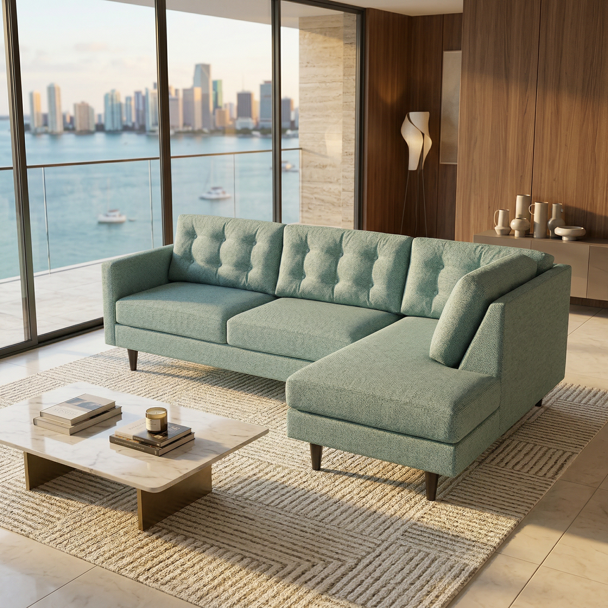 Talmadge Sectional – Made in USA, Custom Fabric Options by HouseOfZazla