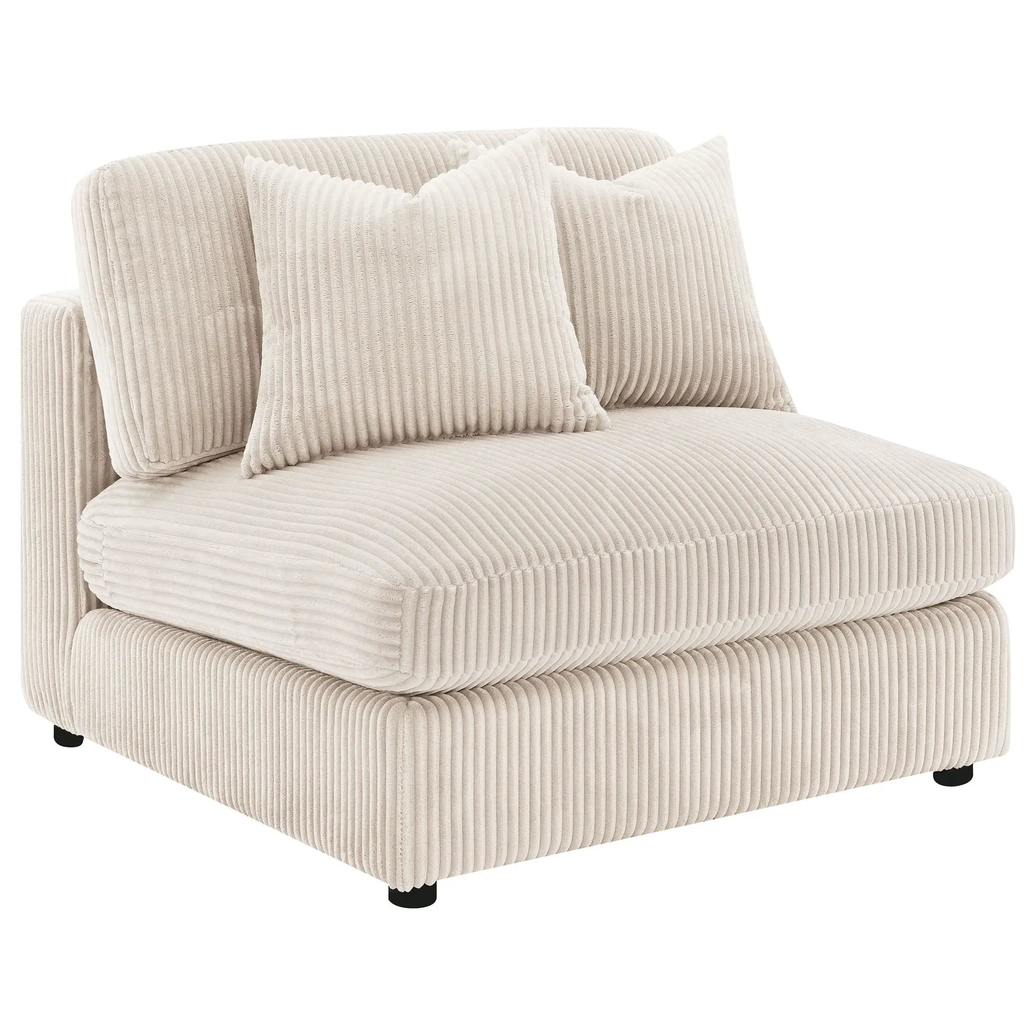 Blaine Upholstered Armless Chair Sand by Unique Piece Furniture