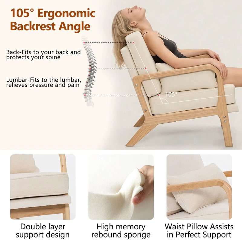 Upholstered Living Room Chair by Unique Piece Furniture