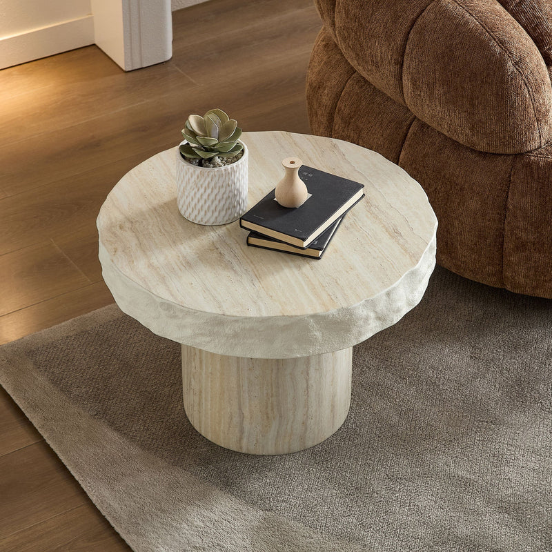 23.82 Inch Faux Mars Textural Patterns Coffee Table by HouseOfZazla