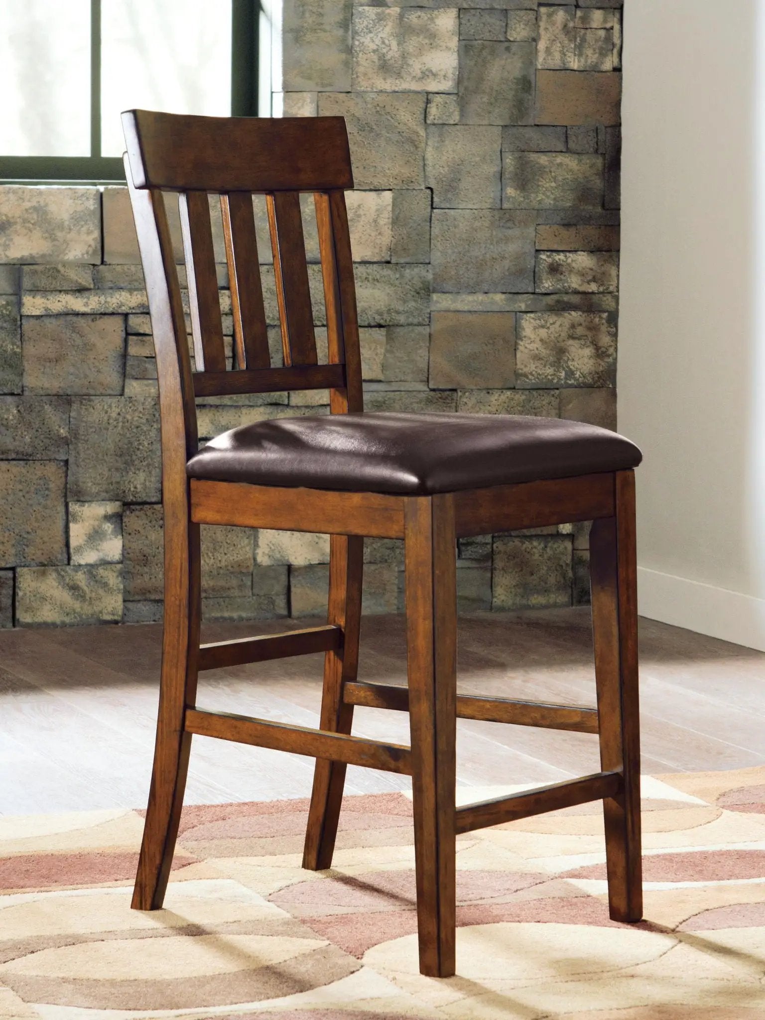 Ralene - Upholstered Barstool (Set of 2) - Medium Brown by Unique Piece Furniture