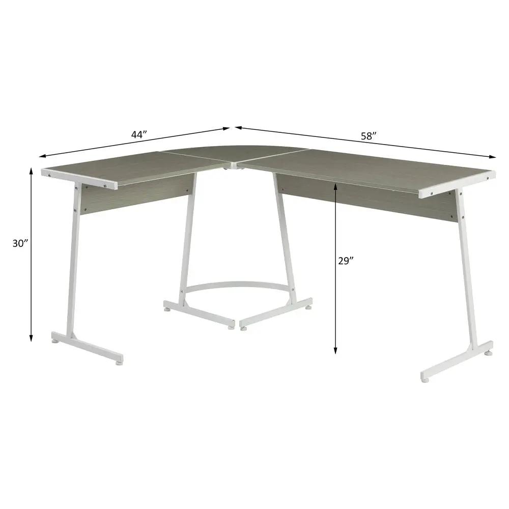 Carver - Computer Desk - Gray & White by Unique Piece Furniture
