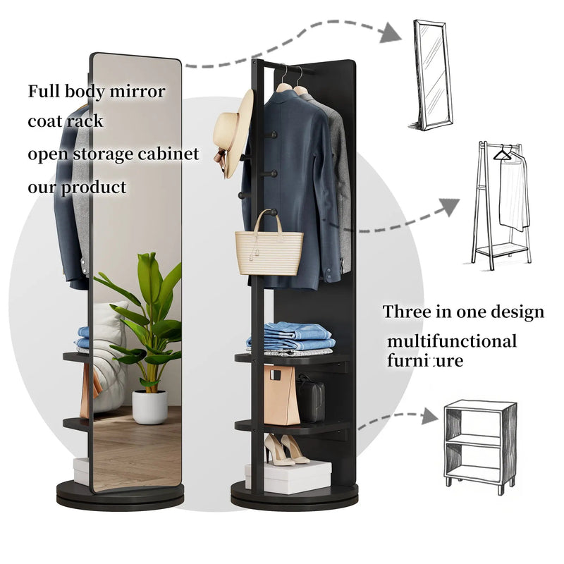 3 In 1 Multifunctional Full-Length Clothing Mirror by HouseOfZazla