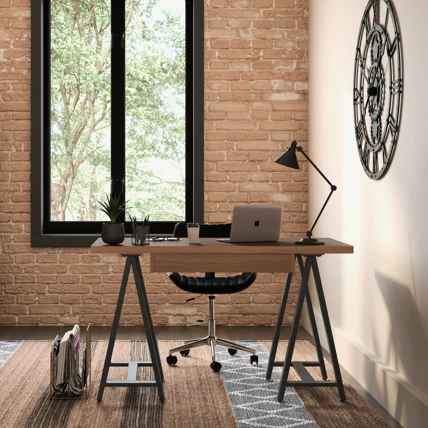 Sawhorse - Handcrafted Solid Desk by HouseOfZazla