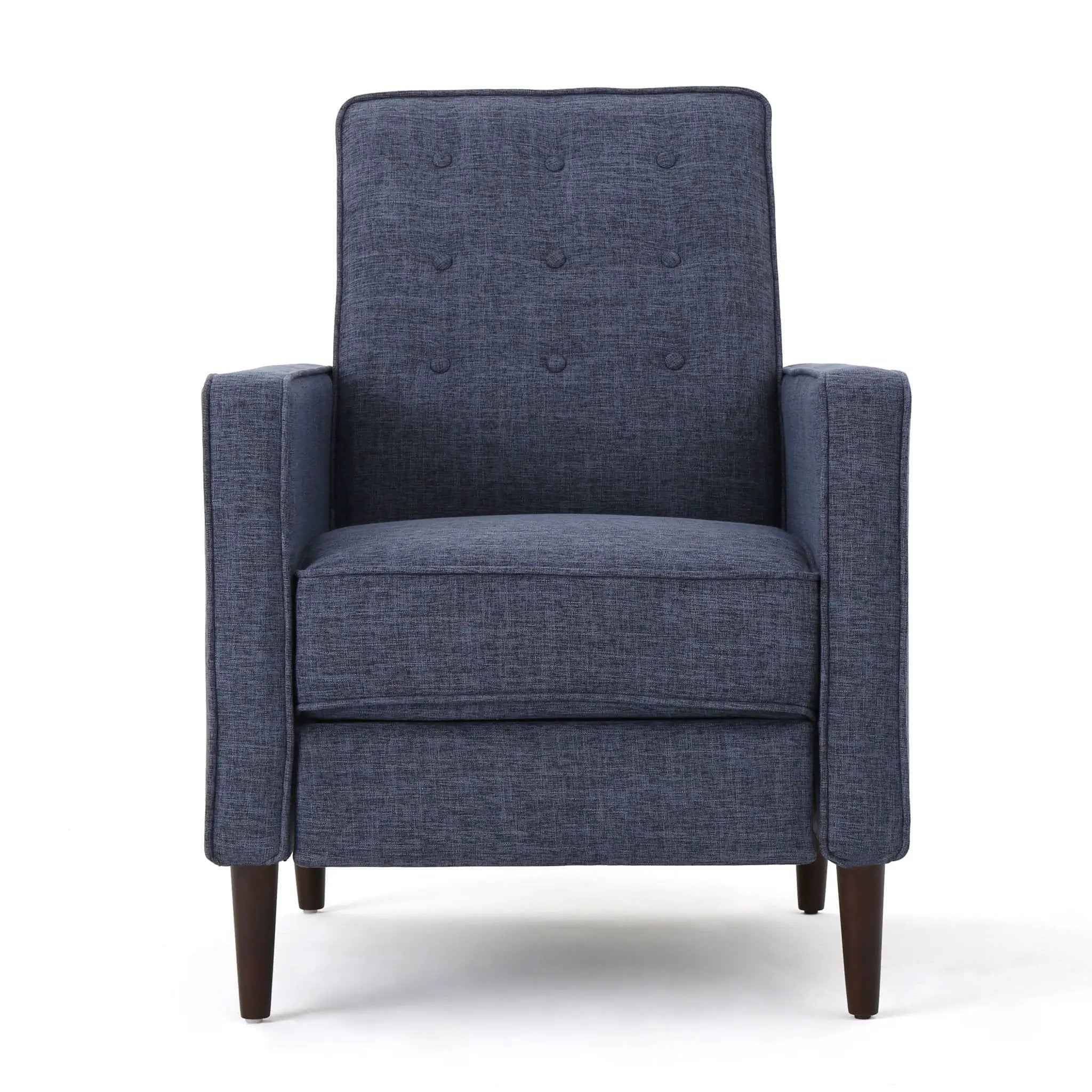 Mid-Century Modern Recliner With Button Tufted Waffle Stitch by Unique Piece Furniture