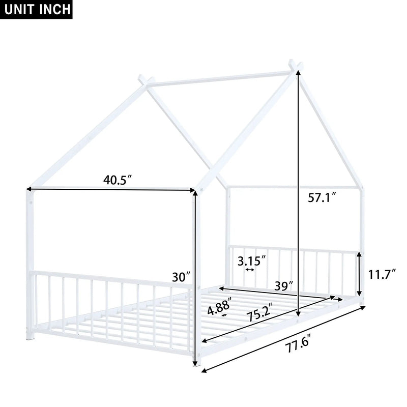 Metal House Bed by HouseOfZazla
