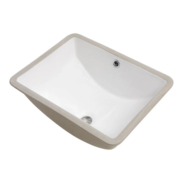 Modern Ceramic Undermount Bathroom Sink With Overflow, High Quality