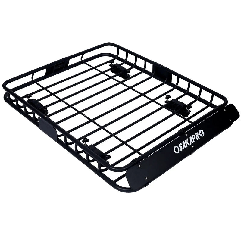 Motoring Rooftop Cargo Carrier Basket Steel Universal Fit Roof Rack by HouseOfZazla