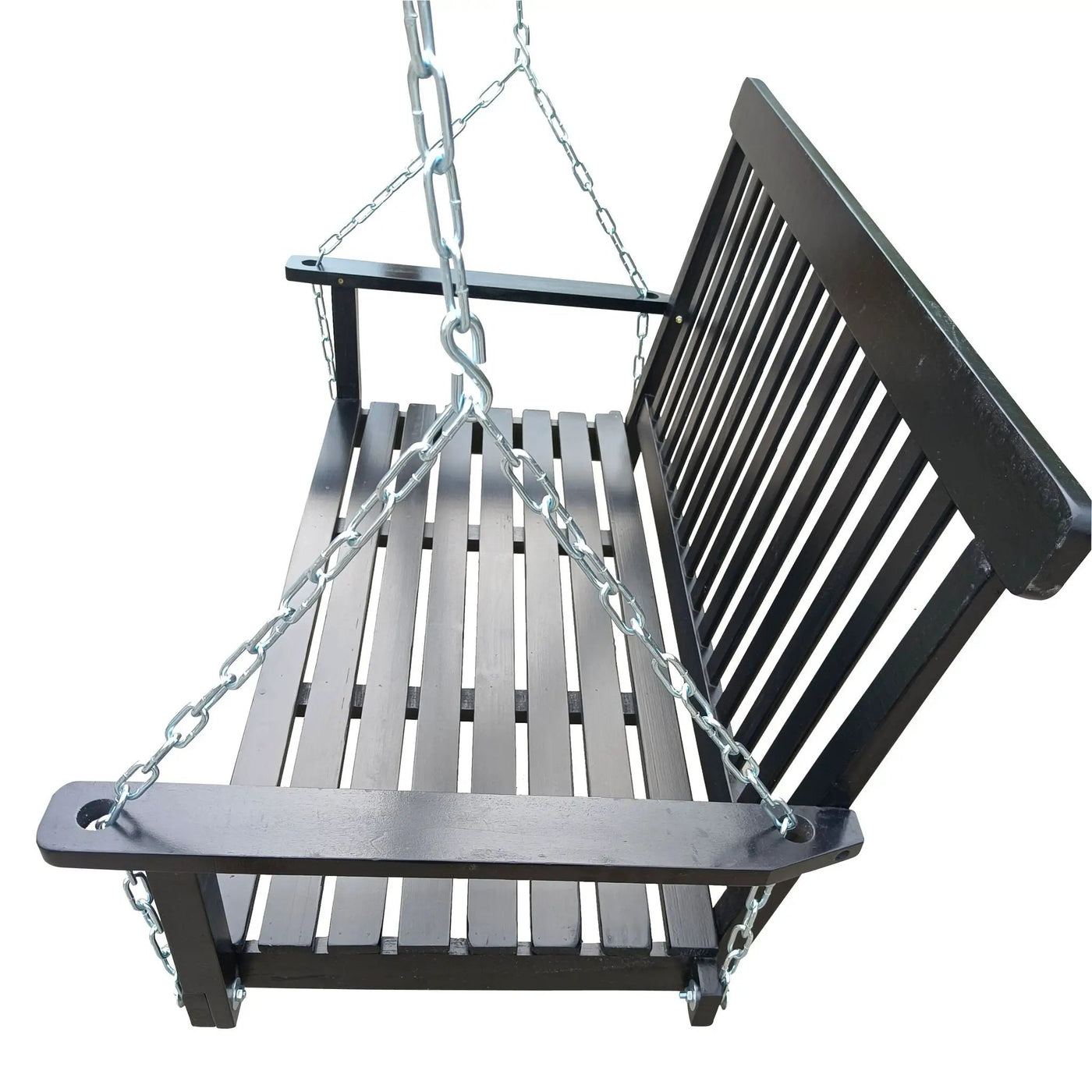 Front Porch Swing With Armrests For Outdoor Patio, Garden Yard, Backyard Or Sunroom by Unique Piece Furniture