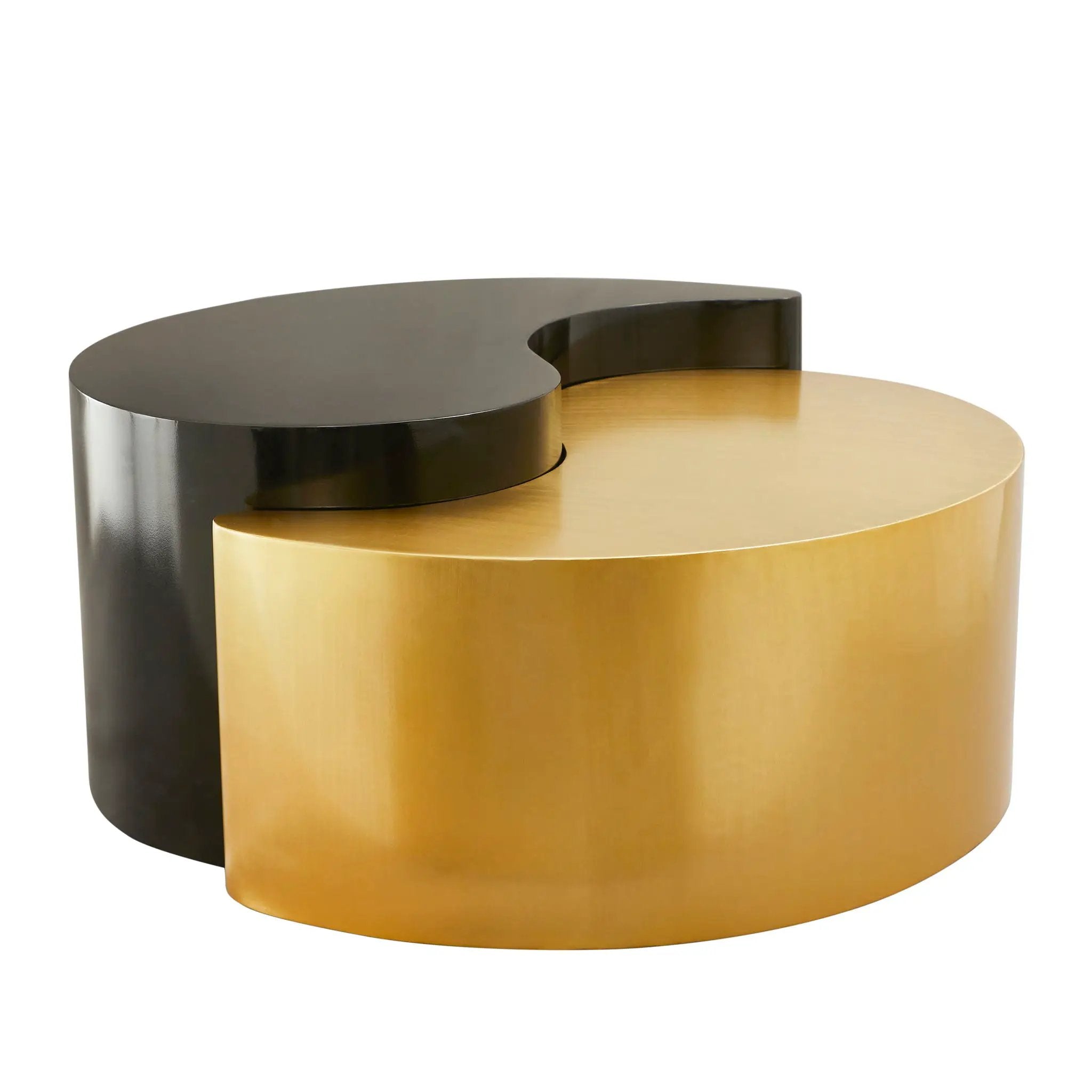 Ying Yang - Coffee Table - Gold / Black by HouseOfZazla
