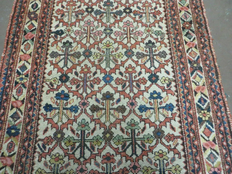 3' 3"X 10' Antique Handmade Caucasian Shirvan Wool Runner Rug Nice by Jewel Rugs