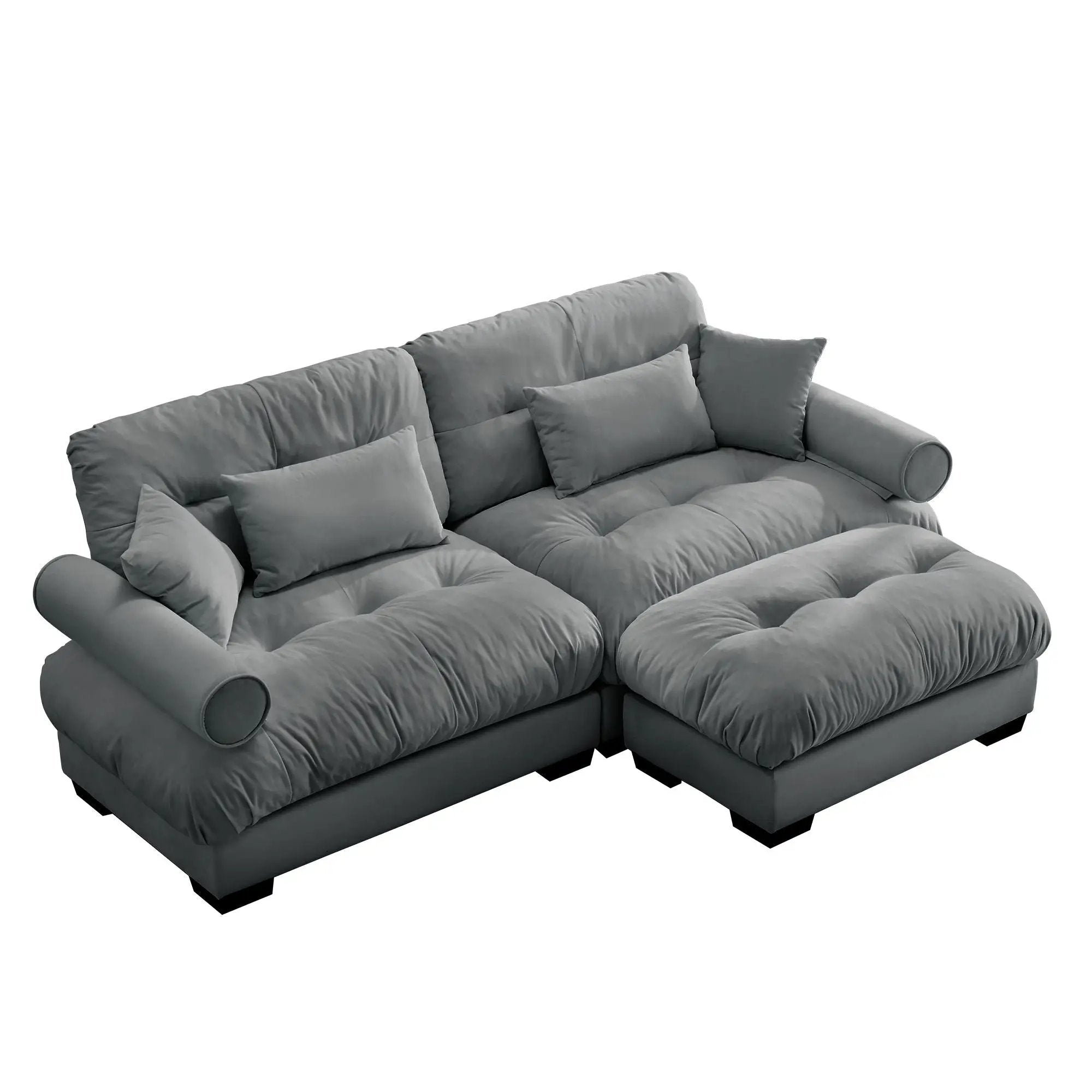 Super Comfort Oversized Modular Sectional Sofa With Movable Ottoman by Unique Piece Furniture
