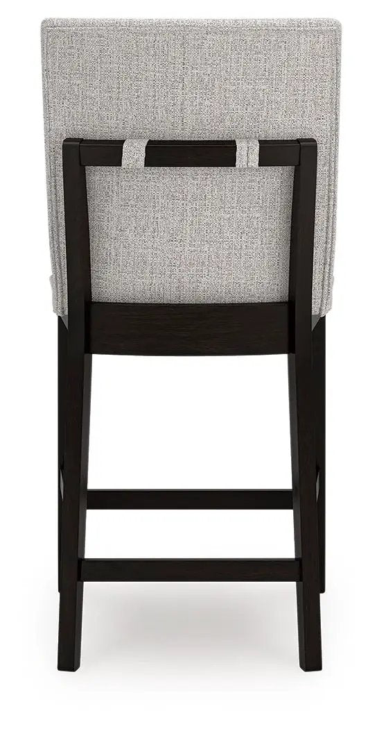 Neymorton - 5 Pc. - Rectangular Dining Room Counter Table, 4 Barstools - Dark Grayish Brown by Unique Piece Furniture