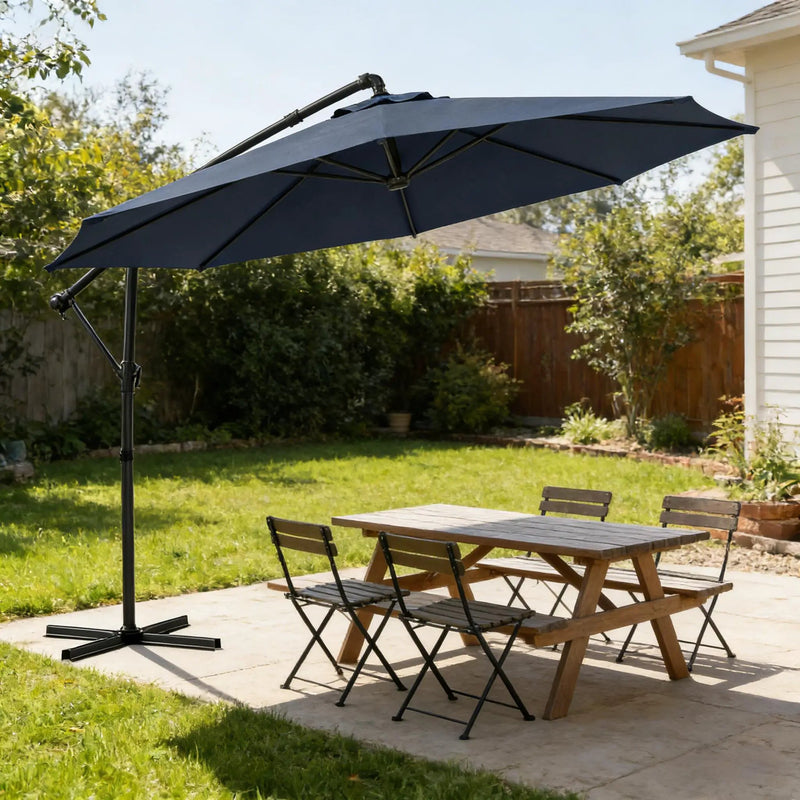 Outdoor Hanging Cantilever Umbrella by HouseOfZazla