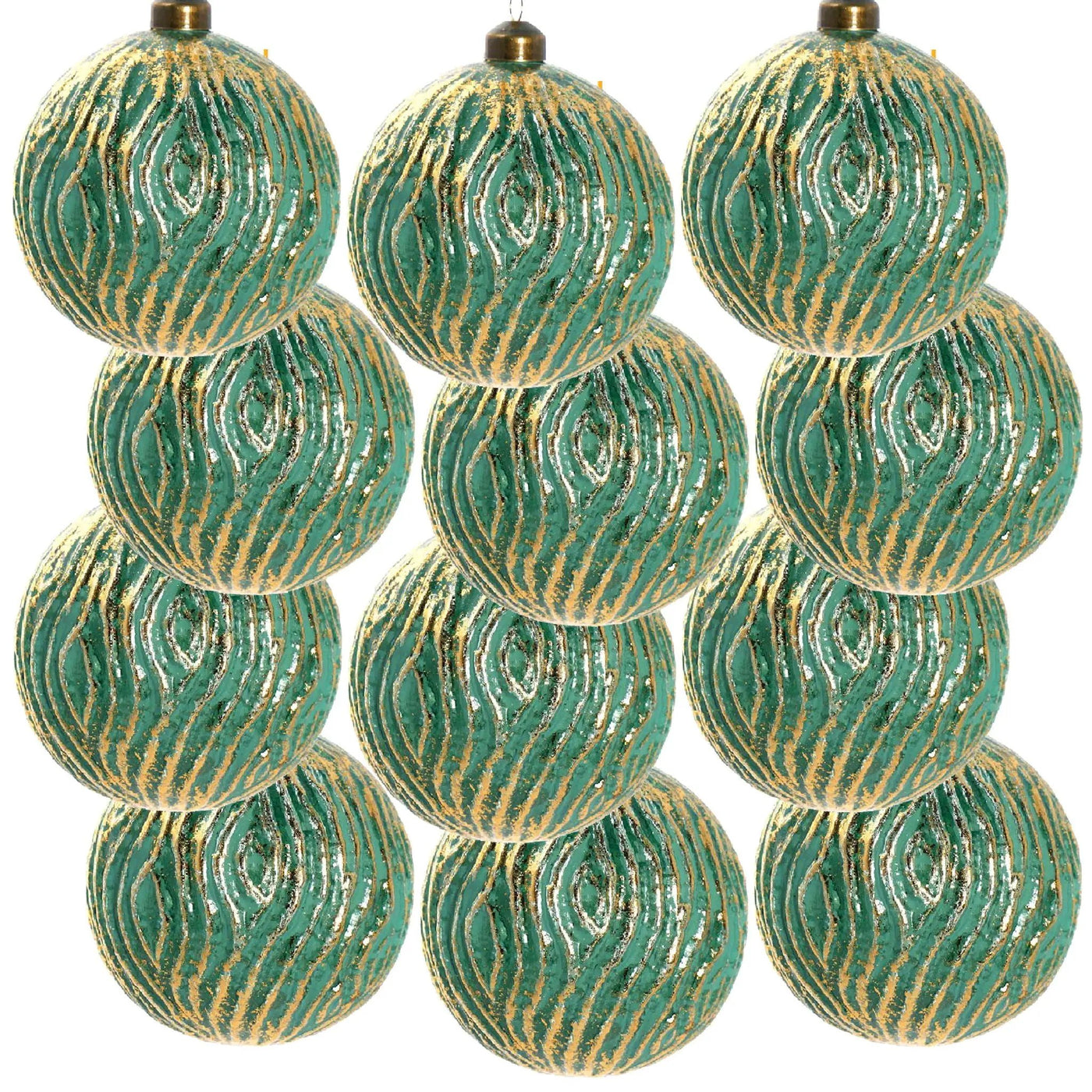 Christmas Ball Glass Decorative Hanging Ball Christmas Tree Ornaments For Holiday Party Decorations by HouseOfZazla