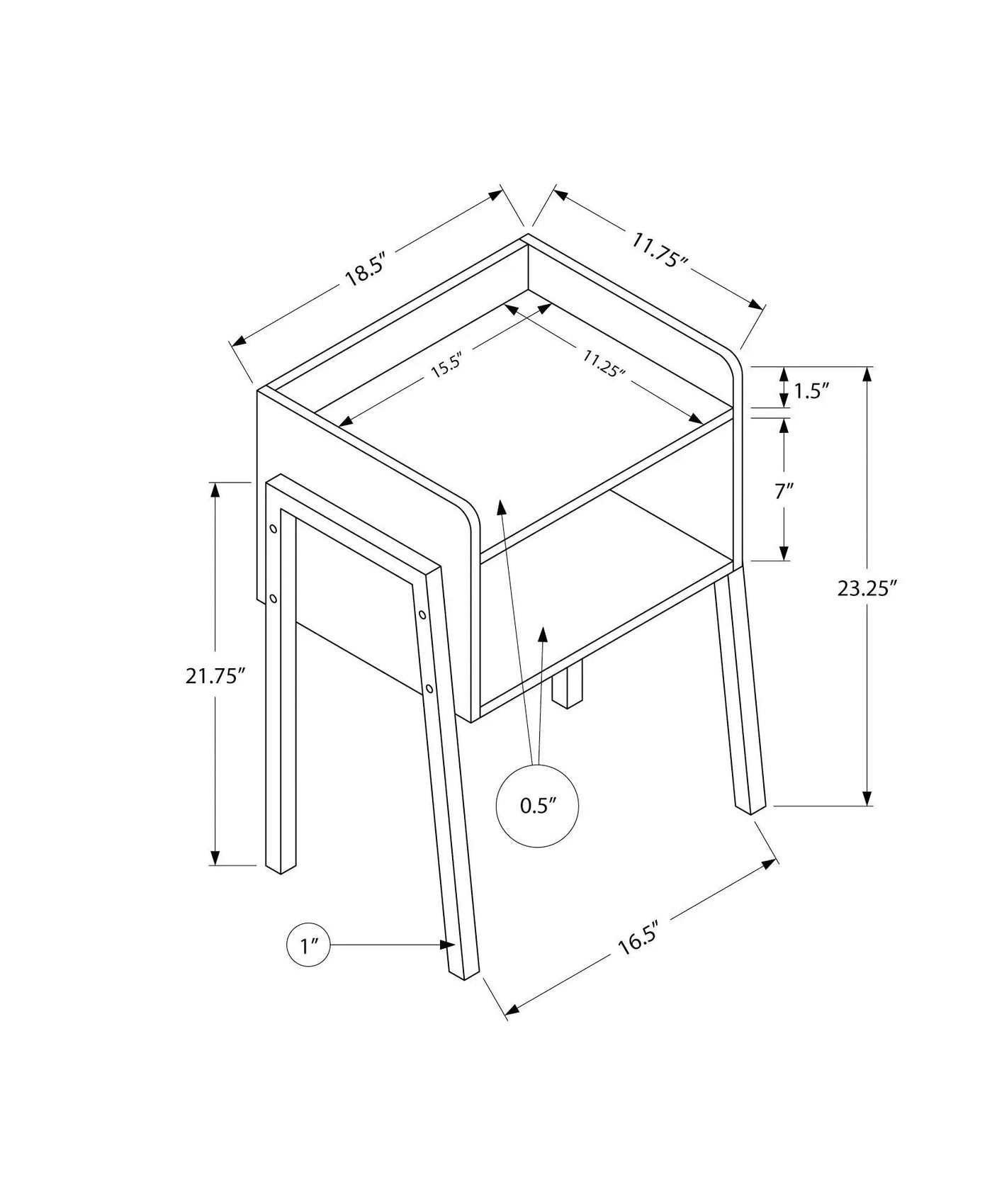 Accent Table Side Contemporary Modern Design by HouseOfZazla