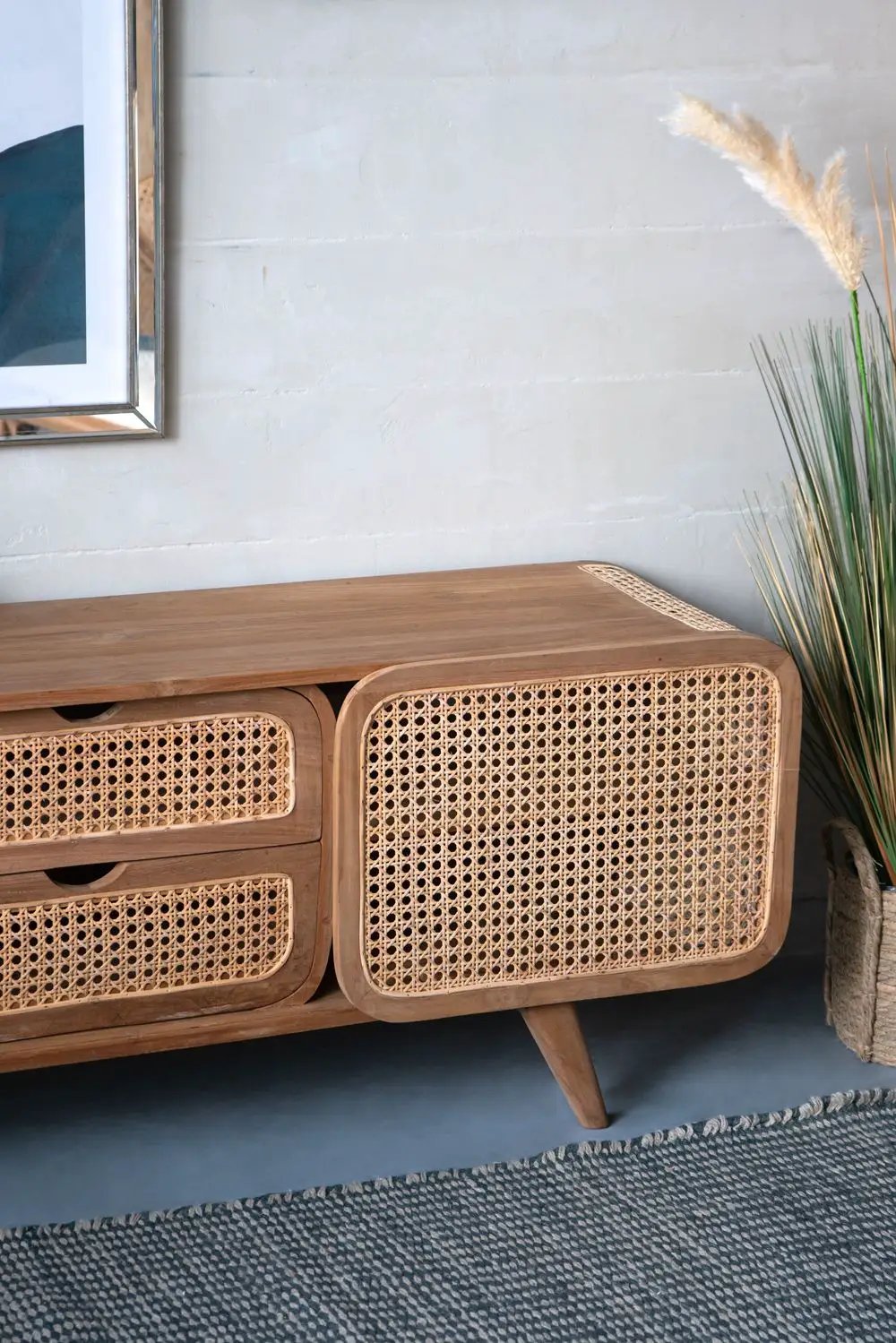Teak Cabinet - Natural Wood / Brown by HouseOfZazla