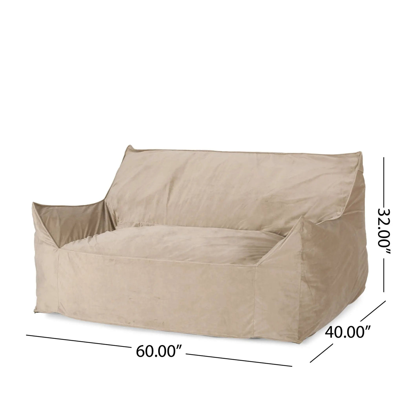Fila - een Oversized Seater Bean Bag Chair With Armrests by HouseOfZazla