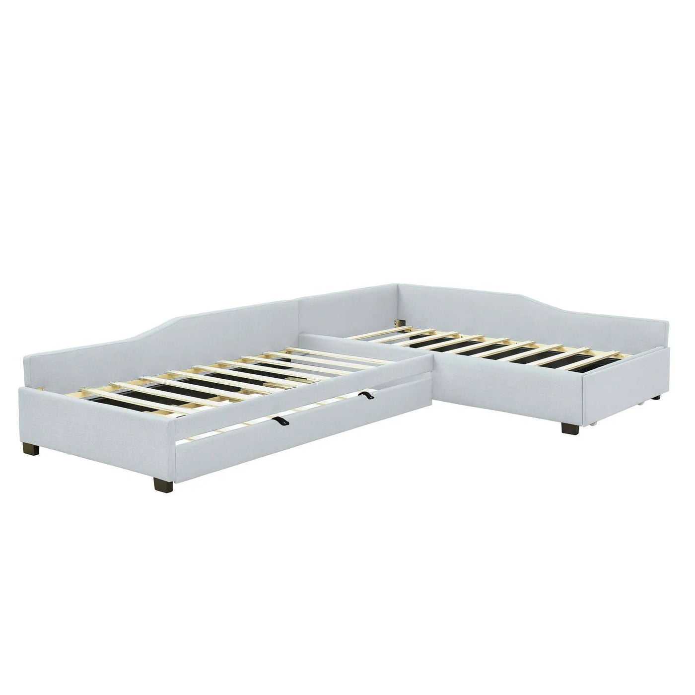 Upholstered Double Daybed With Trundle And Drawer by HouseOfZazla