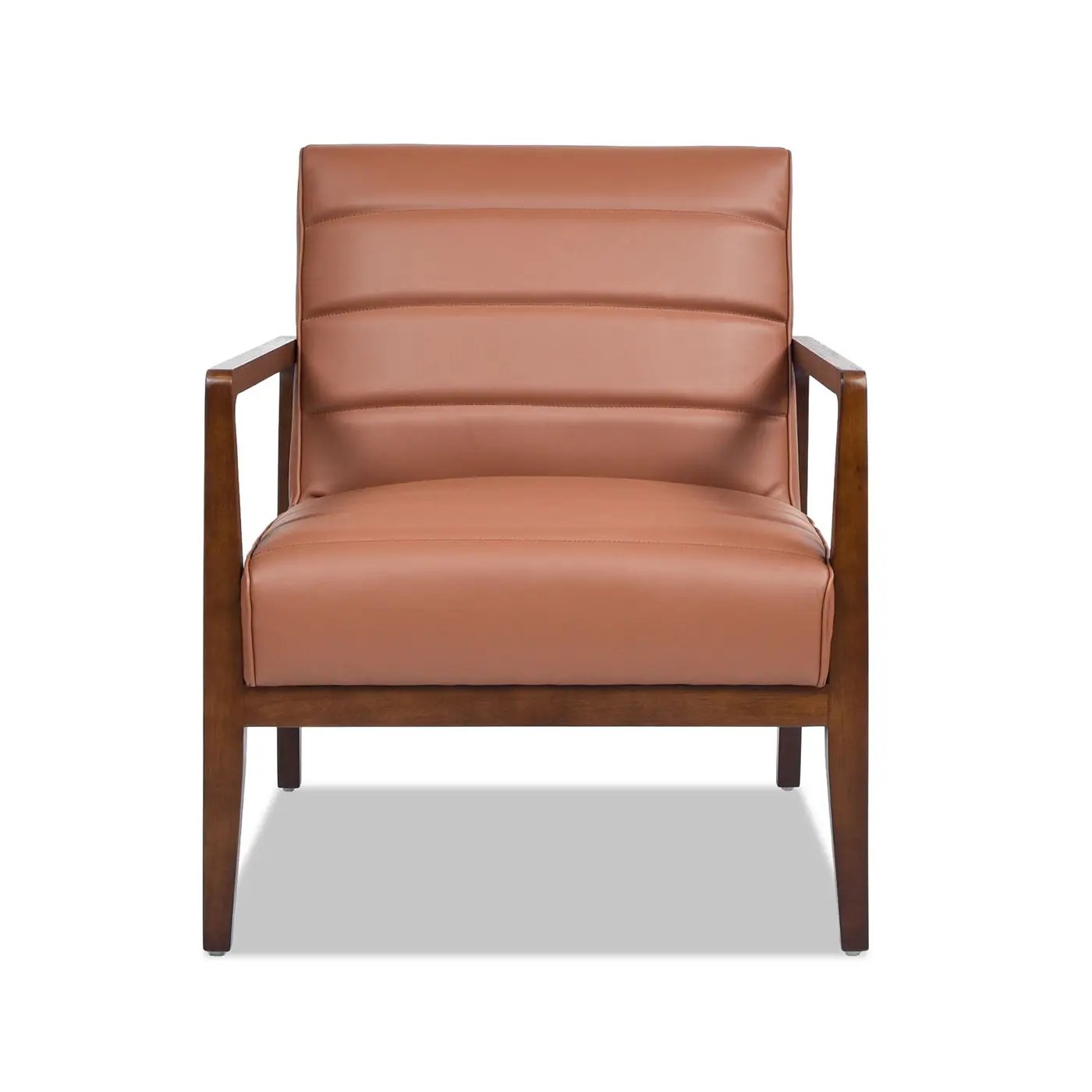 Kenneth - Modern Transitional Lounge Accent Chair - Brown by HouseOfZazla