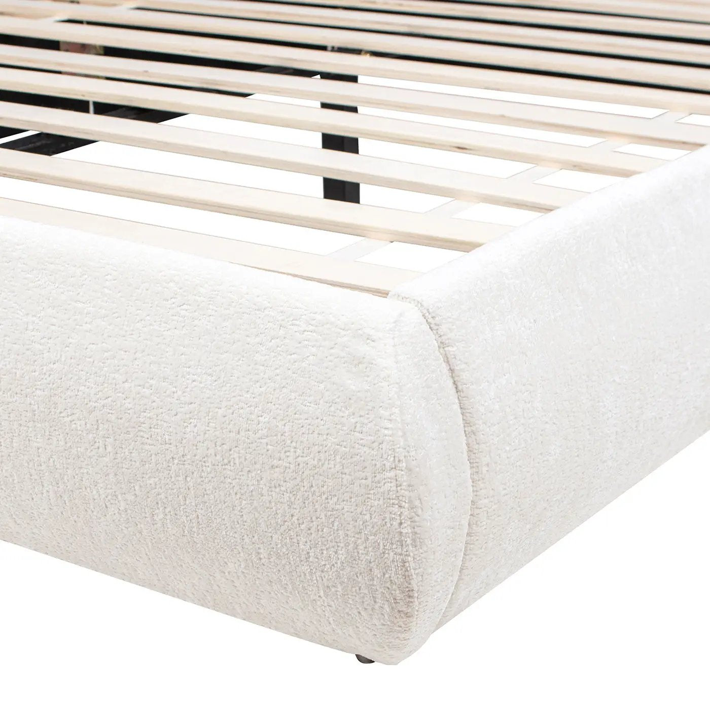 Archie Puffy Grounded - Upholstered Platform Bed by HouseOfZazla