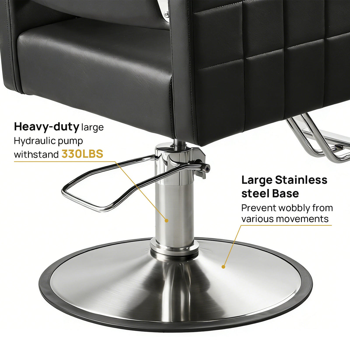 Black Salon Stylist Chair for Home, photo 3 of 6